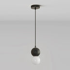 Contemporary Home Decor Beaded Milky Glass Pendant Light