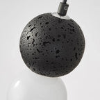 Contemporary Home Decor Beaded Milky Glass Pendant Light