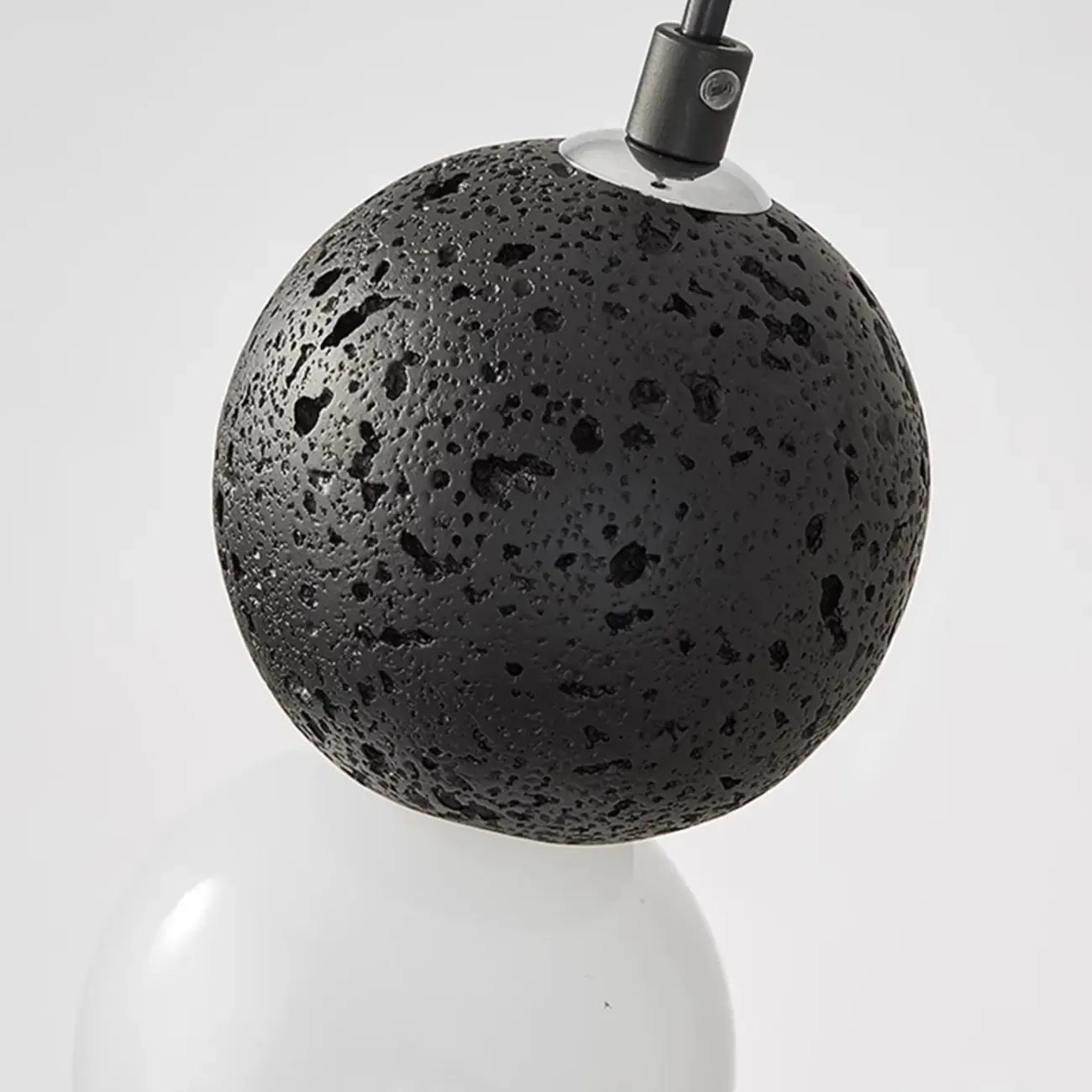 Contemporary Home Decor Beaded Milky Glass Pendant Light