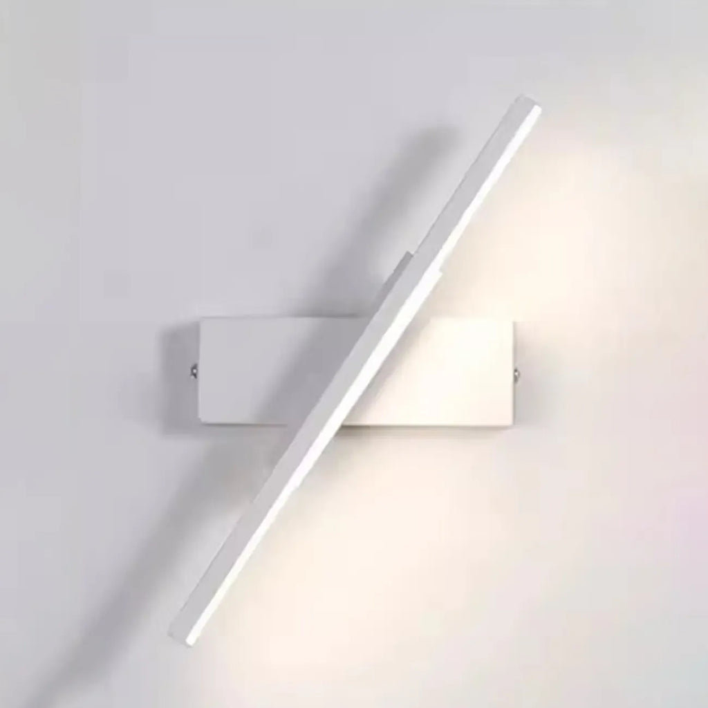 Rotatable Simple Black Linear Mini Wall Sconce Dimmable