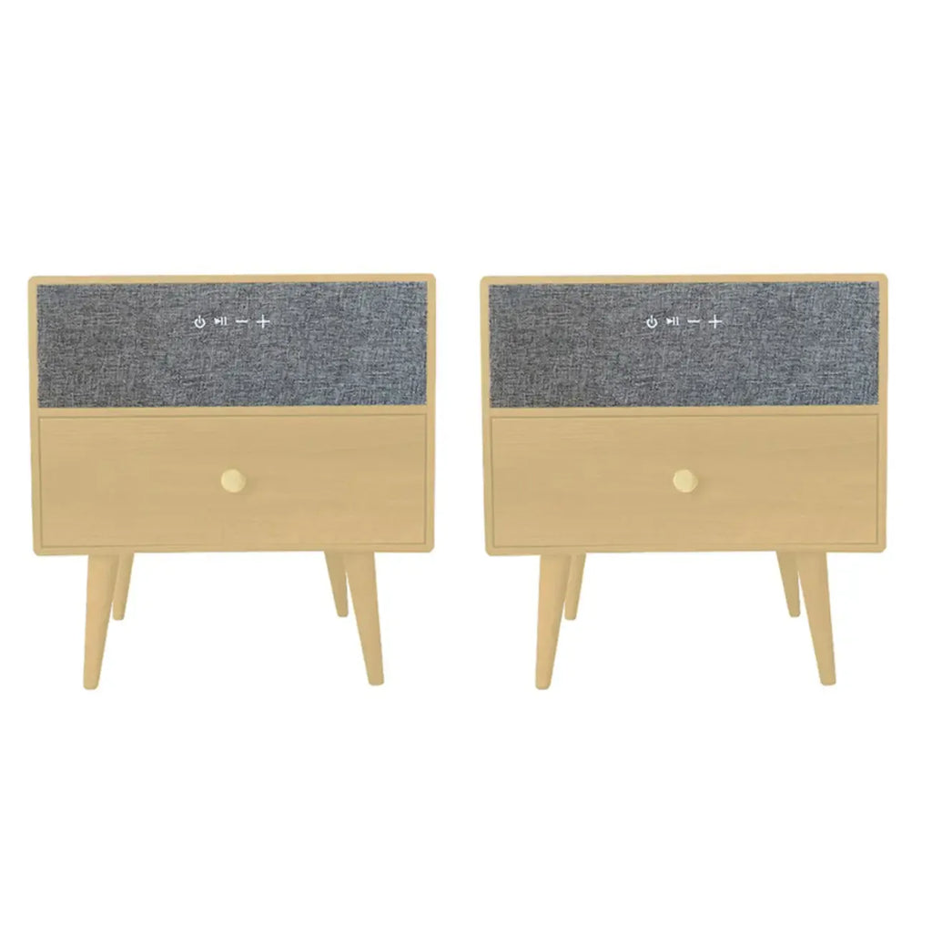 Unique Coloer Block Bedside Storage Table with Stable Legs