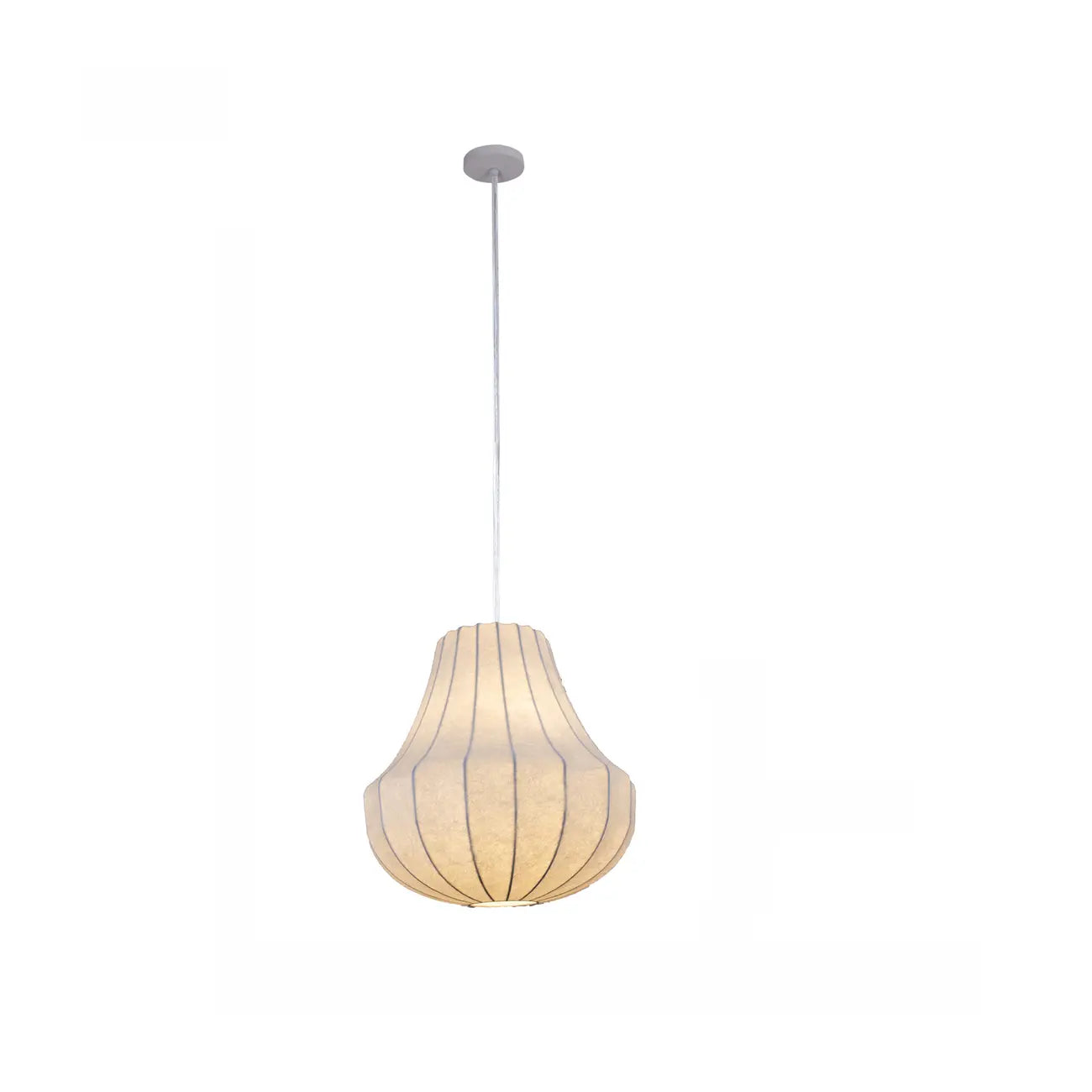 Designer White Fabric Lantern Pendant Lamp for Home Decor