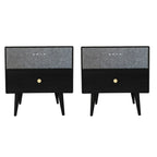 Unique Coloer Block Bedside Storage Table with Stable Legs