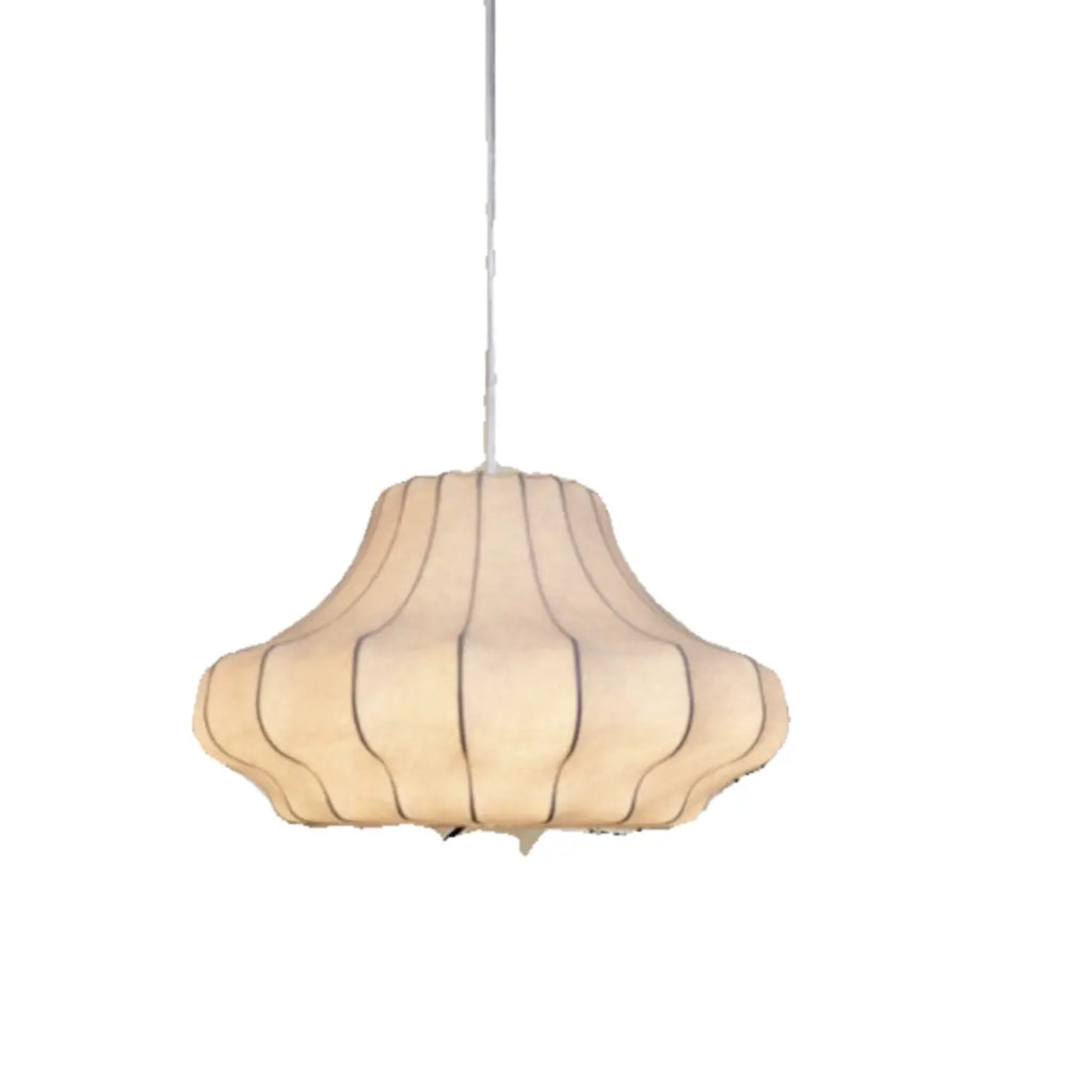 Designer White Fabric Lantern Pendant Lamp for Home Decor