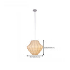 Designer White Fabric Lantern Pendant Lamp for Home Decor