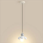 Cozy Pink LED Ball Pendant Light with Floral Clay Design for Bedside