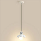 Cozy Pink LED Ball Pendant Light with Floral Clay Design for Bedside