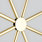 3 Lights Gold Industrial Geometric Metal Island Light Fixture