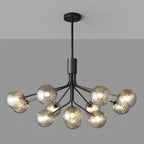 2-Tier Modern Globe Chandelier Adjustable Hanging Length