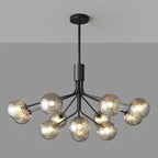2-Tier Modern Globe Chandelier Adjustable Hanging Length