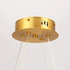 Adjustable 2 Tiers Glass Globe Chandelier for Living Room