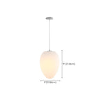 Designer Cream Resin Pebble Pendant Lamp for Dining Room