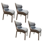 Camel Faux Leather Upholstered Dining Chair with Metal Legs