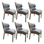 Camel Faux Leather Upholstered Dining Chair with Metal Legs