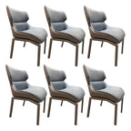 Camel Faux Leather Upholstered Dining Chair with Metal Legs