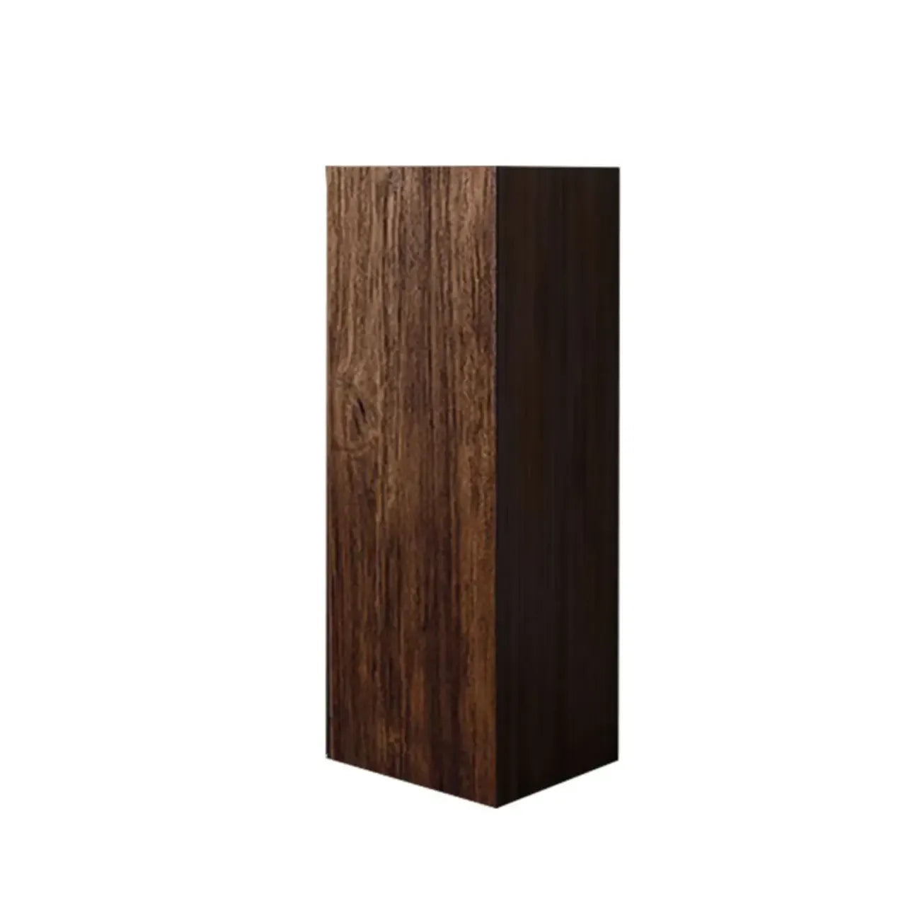 Modern Square Brown Wood Side Table for Living Room