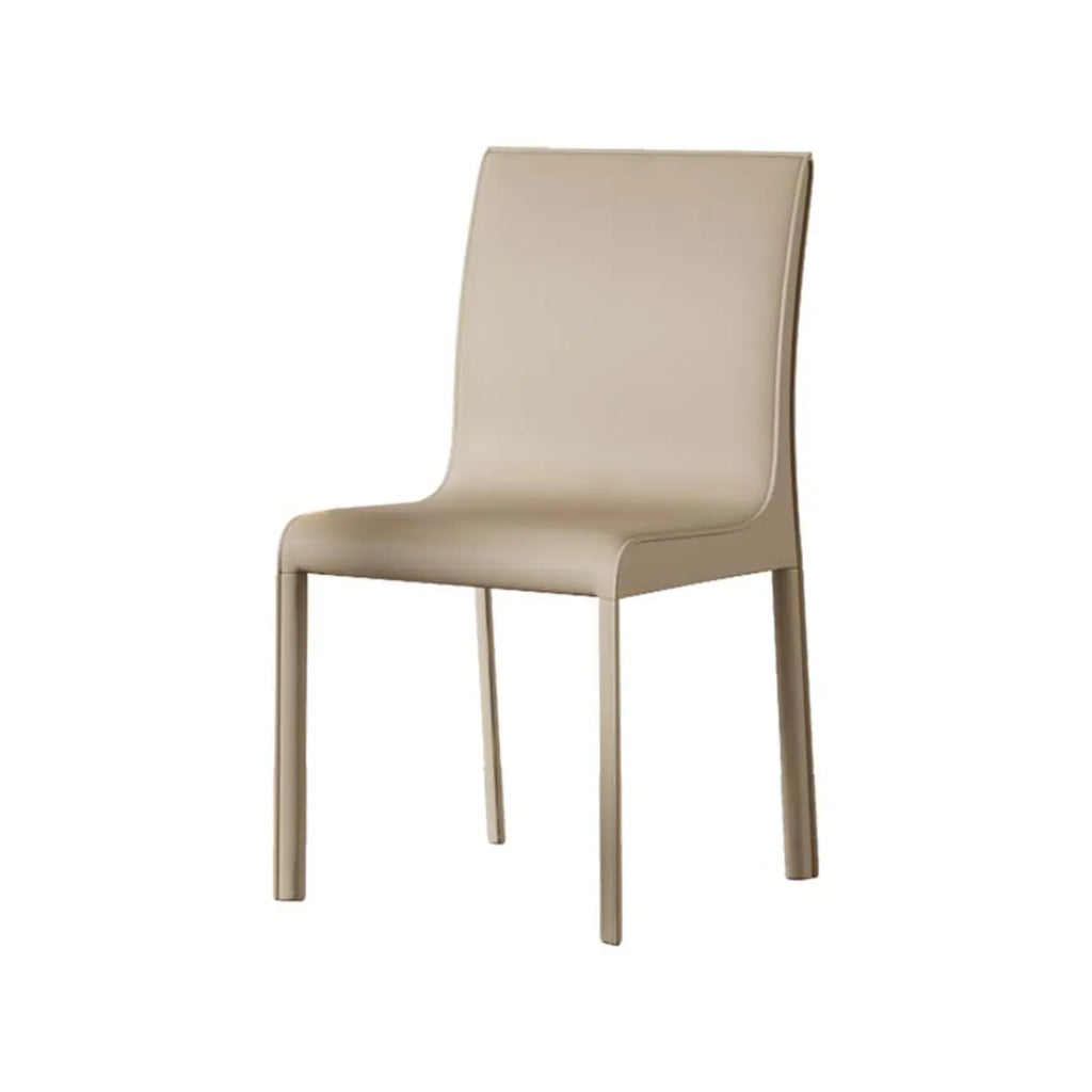 Modern Faux Leather Armless Dining Chair for Kitchen