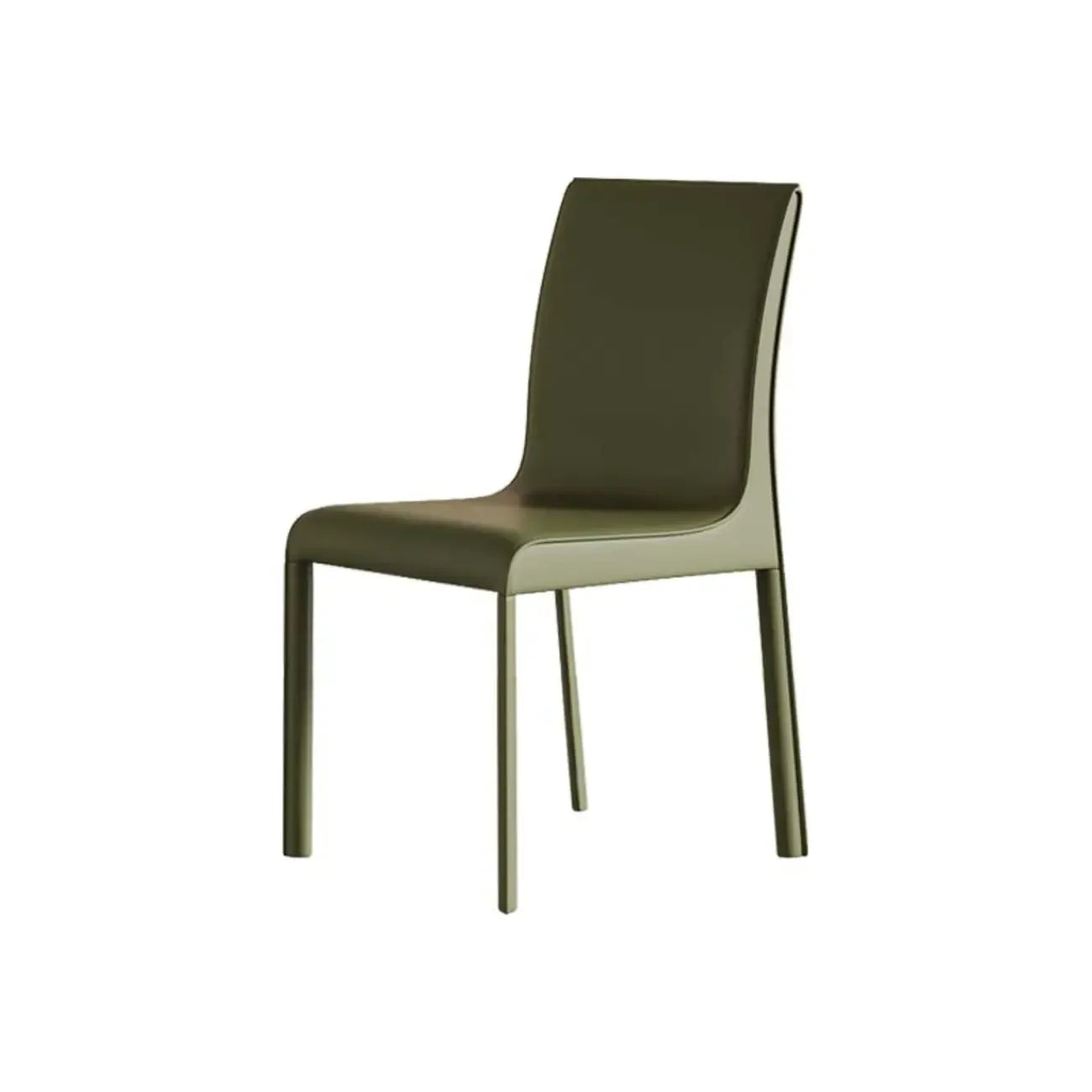 Modern Faux Leather Armless Dining Chair for Kitchen