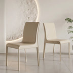 Modern Faux Leather Armless Dining Chair for Kitchen