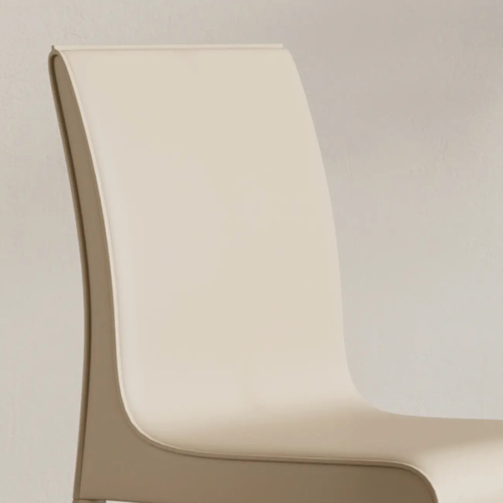 Modern Faux Leather Armless Dining Chair for Kitchen