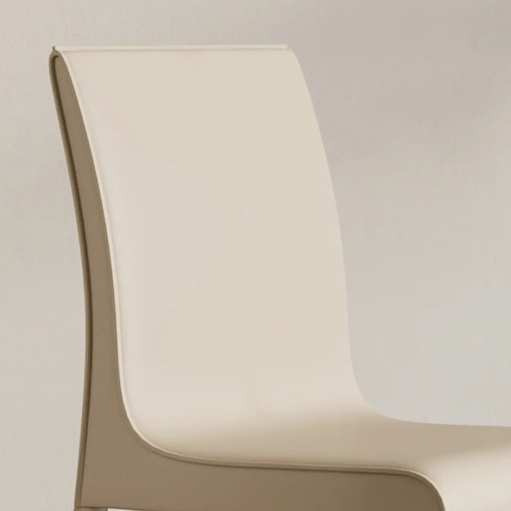 Modern Faux Leather Armless Dining Chair for Kitchen