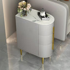 Modern Narrow Bedside Table with 3 Drawers