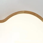 Elegant Natural Finish Star Flush Ceiling Light for Bedroom