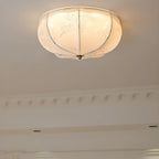 Elegant Drum-Shaped Fabric Ceiling Light for Home Interior