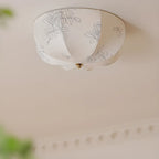 Elegant Drum-Shaped Fabric Ceiling Light for Home Interior