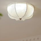 Elegant Drum-Shaped Fabric Ceiling Light for Home Interior