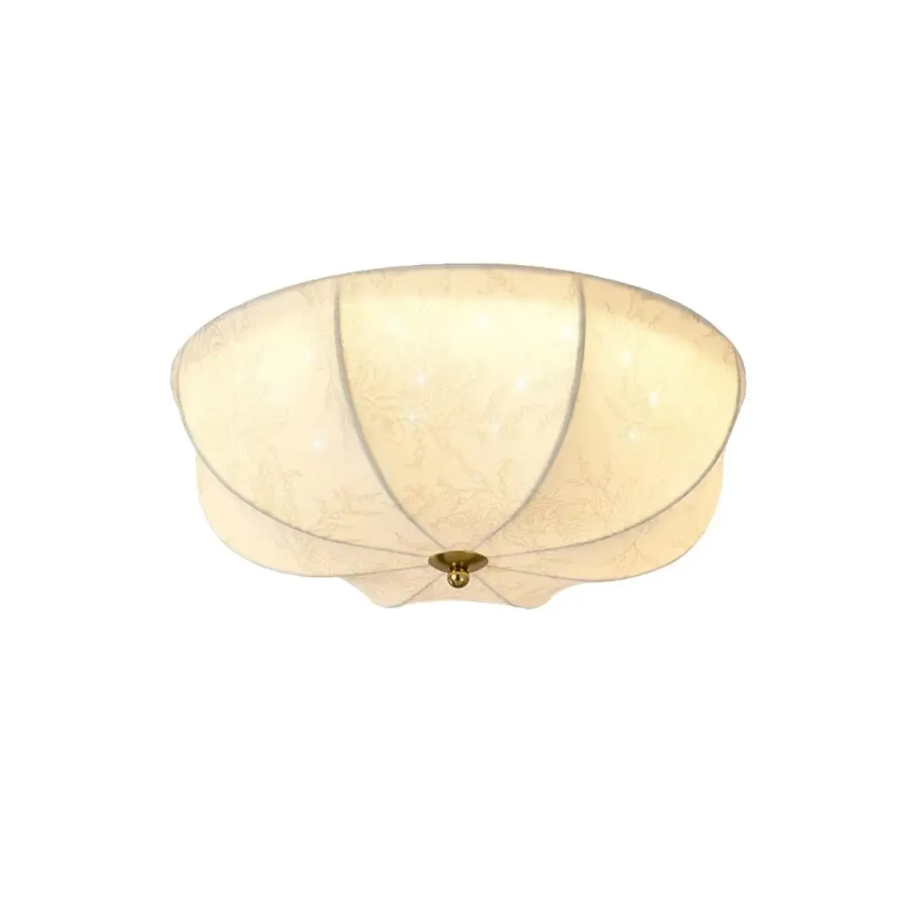 Elegant Drum-Shaped Fabric Ceiling Light for Home Interior