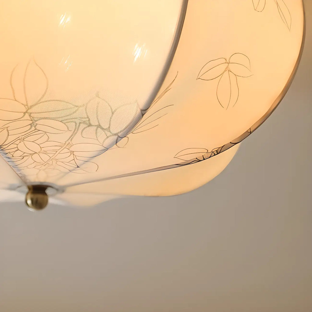 Elegant Drum-Shaped Fabric Ceiling Light for Home Interior