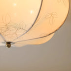 Elegant Drum-Shaped Fabric Ceiling Light for Home Interior
