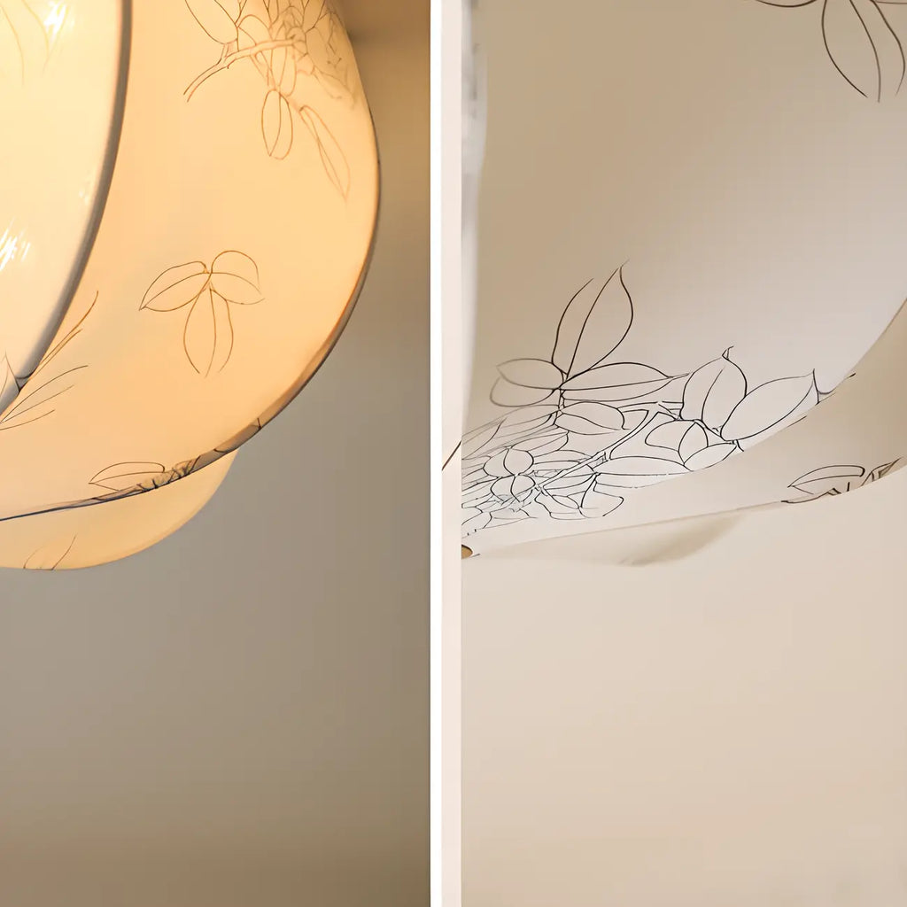 Elegant Drum-Shaped Fabric Ceiling Light for Home Interior