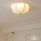 Elegant Drum-Shaped Fabric Ceiling Light for Home Interior