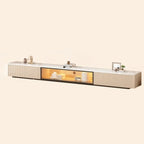 63 Champagne Long Stone TV Stand with Cable Management