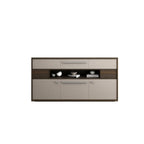 Bedroom Rectangle Grey Wood Enclosed Storage TV Stand