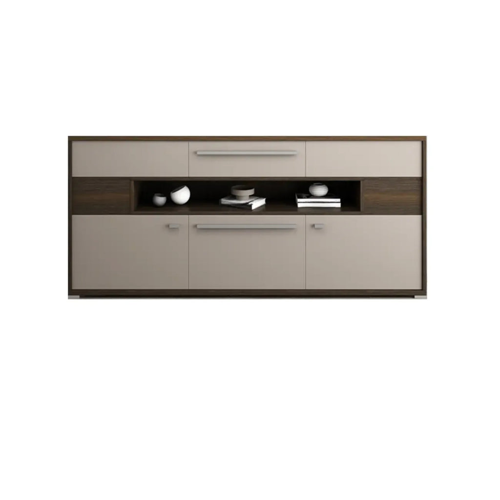Bedroom Rectangle Grey Wood Enclosed Storage TV Stand