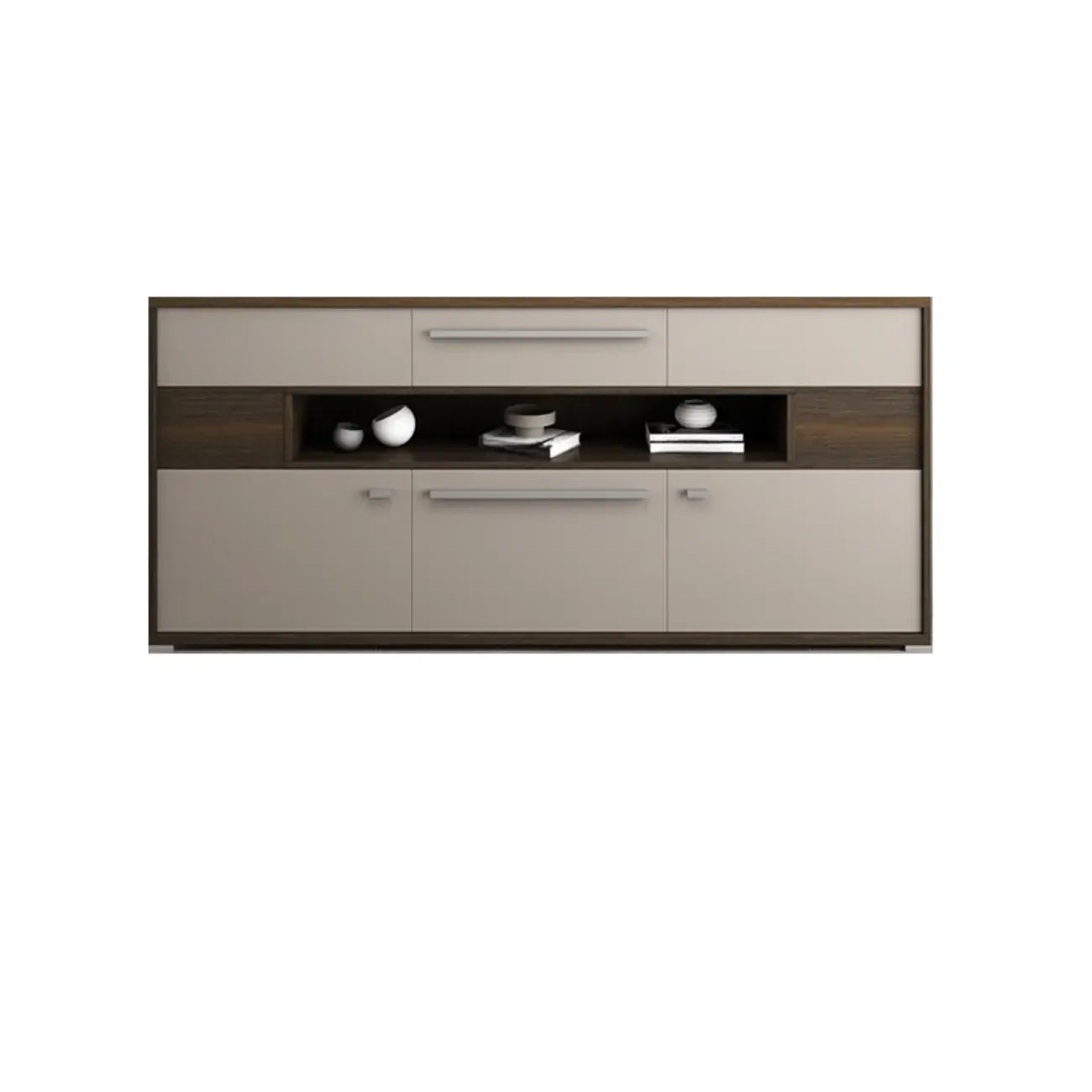 Bedroom Rectangle Grey Wood Enclosed Storage TV Stand