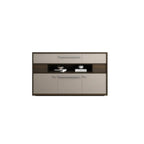 Bedroom Rectangle Grey Wood Enclosed Storage TV Stand