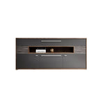 Bedroom Rectangle Grey Wood Enclosed Storage TV Stand