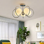 19 to 20 Inch Globe Chrome Ceiling Light for Modern Interior