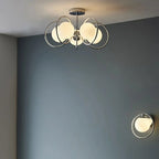 19 to 20 Inch Globe Chrome Ceiling Light for Modern Interior