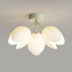 Elegant Mini Floral Resin Ceiling Light for Living Room