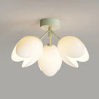 Elegant Mini Floral Resin Ceiling Light for Living Room