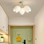 Elegant Mini Floral Resin Ceiling Light for Living Room