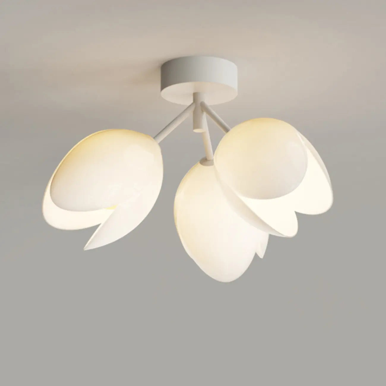 Elegant Mini Floral Resin Ceiling Light for Living Room