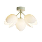 Elegant Mini Floral Resin Ceiling Light for Living Room