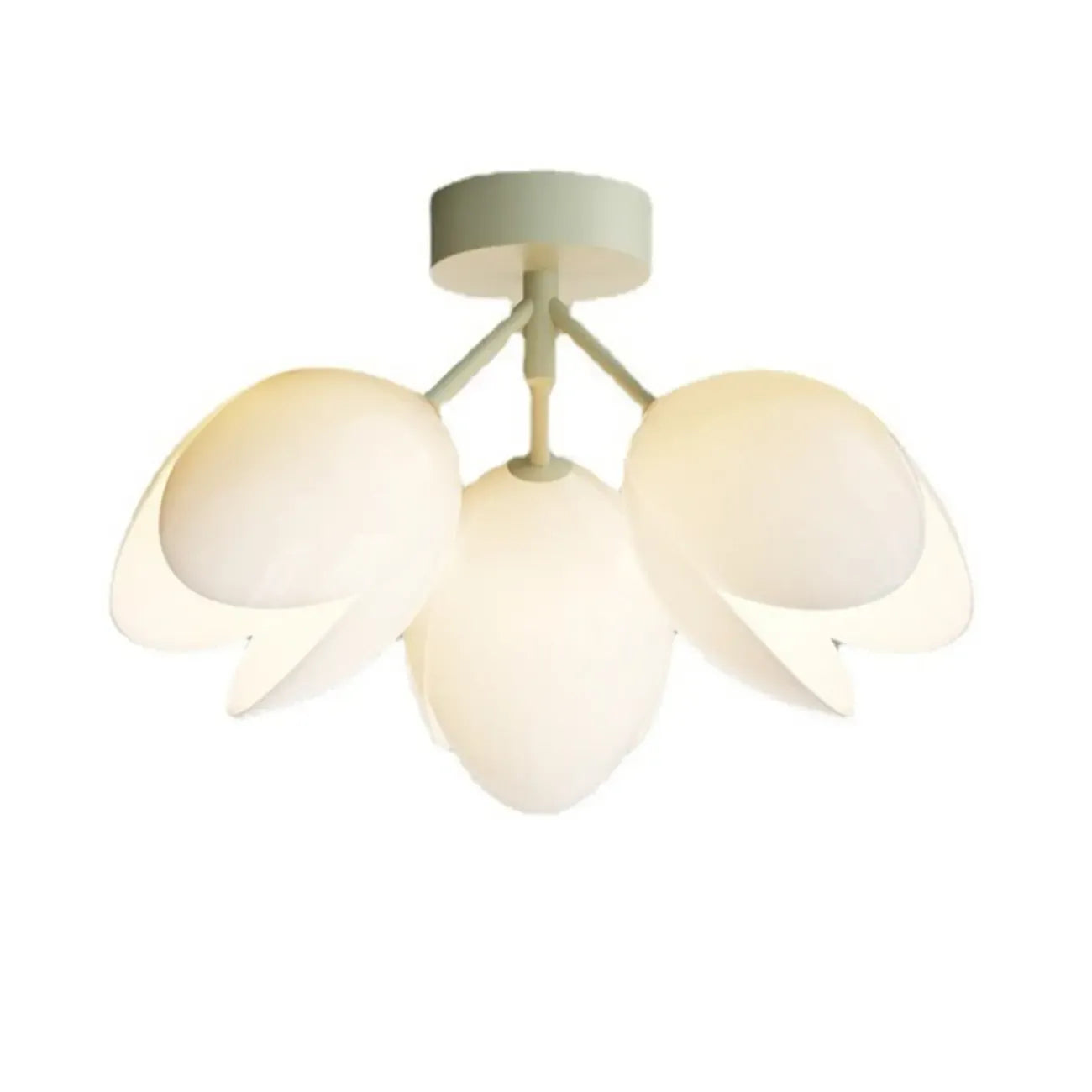 Elegant Mini Floral Resin Ceiling Light for Living Room
