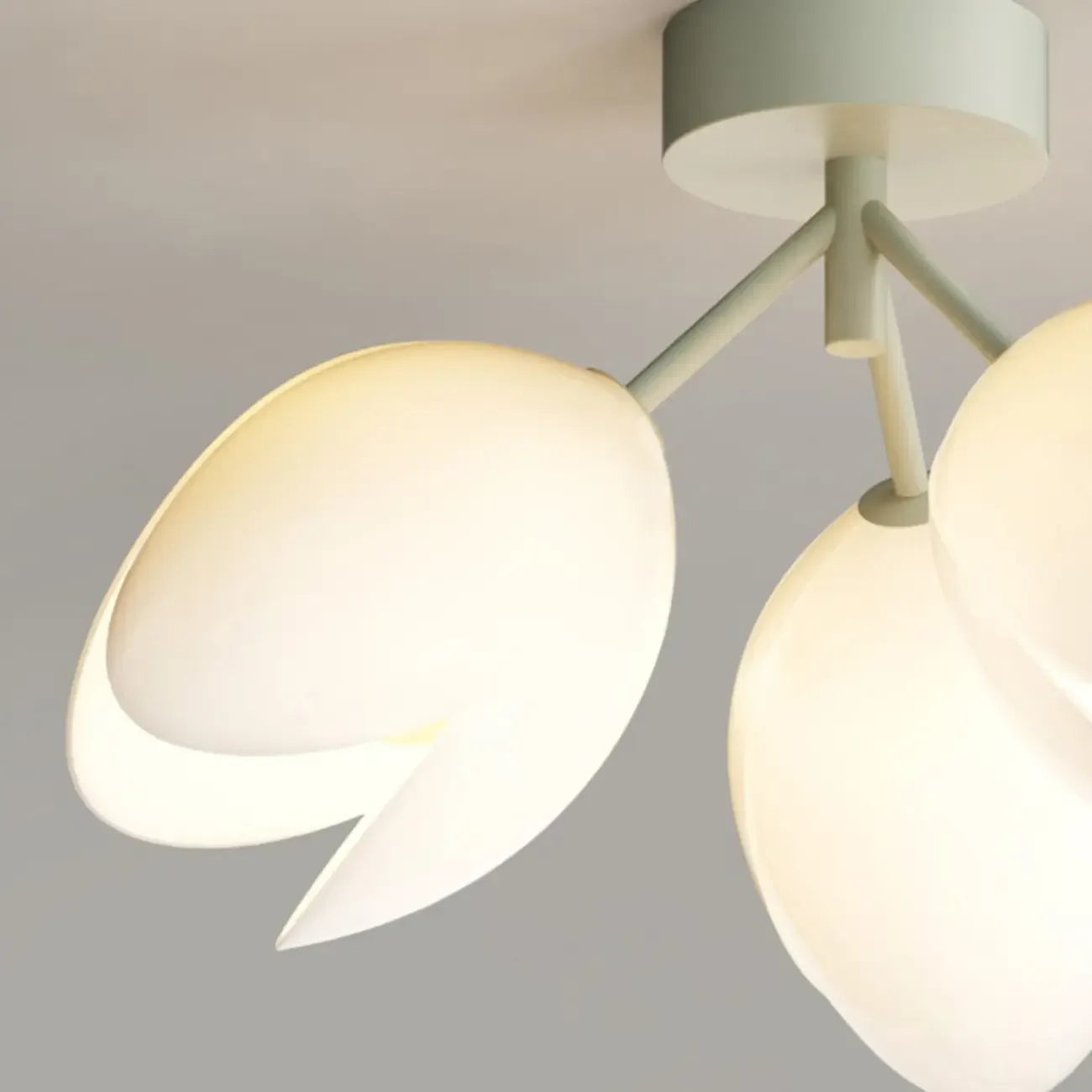 Elegant Mini Floral Resin Ceiling Light for Living Room
